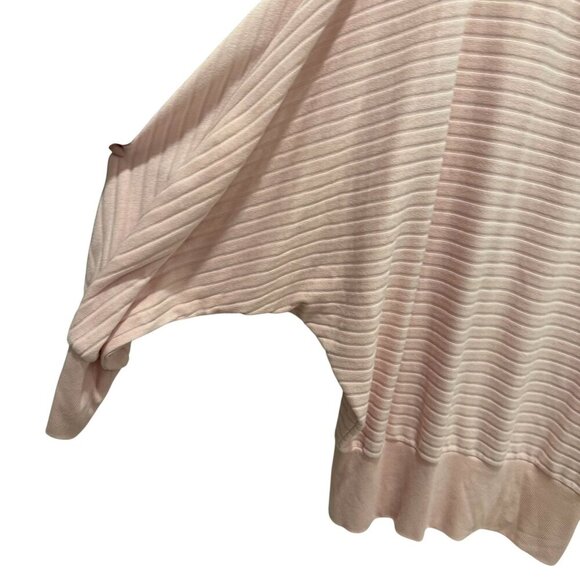 Saturday/Sunday anthropogie Pink Ribbed Long Sleeve Pullover Sweater sz large - Picture 3 of 6